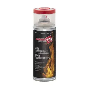 Heat-Resistant High Temperature Paint - Matt Black 400ml - Withstand Extreme Conditions