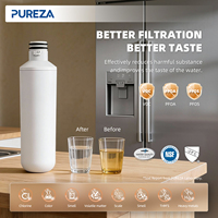 Filtre à eau pour réfrigérateur PUREZA, remplacement CTO Z045N, certifié NSF, charbon actif, durée de vie du filtre de 6 mois pour L-T1000-P