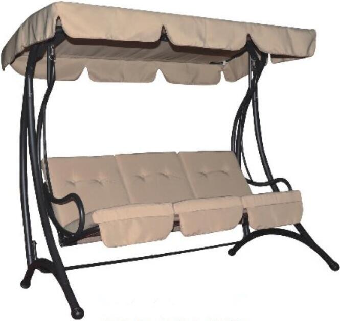 3 места качели с навесом садового сарая патио садовый качели с откидным верхом крыши для приготовления пищи на воздухе на заднем дворе и палубы