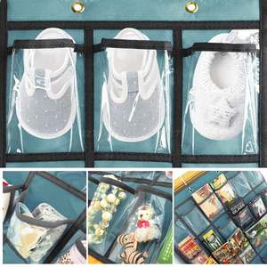 20 Pockets Clear Over The Door Hanging Space Saver Shoe Organizer Storage - Product Image 6