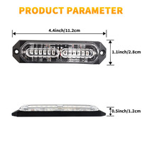 LKW Auto LED Blitz Warnleuchten Rot Blau Not blinken Hoc hinten sives Leuchtfeuer Licht leiste Zubehör