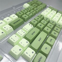 Keycaps de sublimation PBT Matcha Thaïlandais/Arabe/Coréen/Russe/Japonais Profil XDA pour clavier mécanique 61/87/104/108