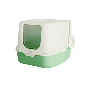 Large Capacity Flip Lid <b>Cat</b> <b>Litter</b> Box 100L Closed Odor Control Plastic Rectangle For <b>Cats</b> - Product Image 2