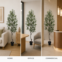 Arbre d'olivier artificiel réaliste avec fruits d'olivier, grande plante en pot pour villa, hôtel, projet, approvisionnement en gros