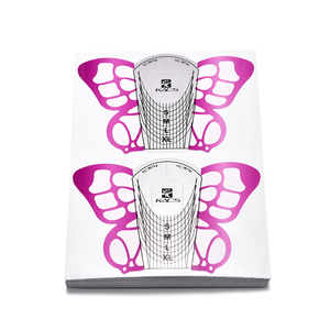 100pcs Butterfly <b>Nail</b> UV Gel Building Self-Adhesive Form Guide Paper <b>Nail</b> Forms Private Label Acrylic <b>Nail</b> Tips <b>Extension</b> Forms - Product Image 6