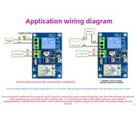 Commutateur de télécommande WiFi sans fil 12V 24V Smart Home à double mode Module relais courant 10A Max 5V Max