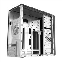 Boîtier d'ordinateur de bureau AntarcChill Micro-ATX, boîtier PC de taille moyenne, panneau frontal en verre, cabinet PC anti-poussière, châssis pour carte mère M-ATX