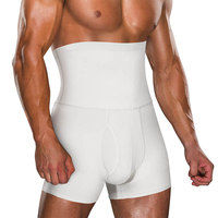 Caleçons Boxers Sculptants Taille Haute pour Hommes, à Entrejambe Ouvert, avec Compression Abdominale et Effet Remonte-Fesses, Élastiques, Sous-vêtements de Base pour le Fitness