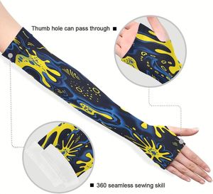 Mangas de Ciclismo Deportivas para Exteriores, Alta Elasticidad, Tejido Protector de Nailon/Cachemira, Secado Rápido, Protección UV, Antibacterianas - Product Image 2