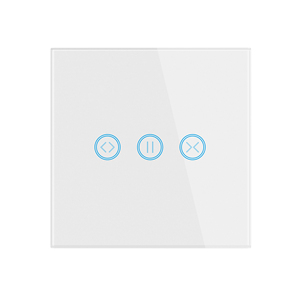 LEDEAST-Interruptor de pared táctil inteligente DS-151, Panel de vidrio, temporizador remoto inalámbrico, para Cortinas Motorizadas, persianas eléctricas - Product Image 1