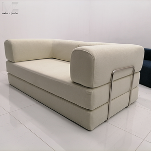 مجموعة أثاث مفرغ الهواء إسفنجية زاوية قابلة للطي أريكة مخملية بدون عظم وحدات مقطعية لغرفة المعيشة - Product Image 5