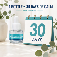 Optimum 3x30 Jours Recharges Inodores Apaisantes pour Chats Diffuseur de Phéromones 3x48ml