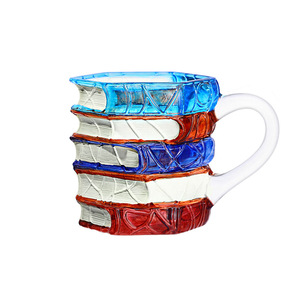 Taza <span class=keywords><strong>de</strong></span> Vidrio Creativa con Diseño <span class=keywords><strong>de</strong></span> Libros 3D, Taza <span class=keywords><strong>de</strong></span> Café Transparente con Libros Apilados y Acabado Degradado <span class=keywords><strong>para</strong></span> Estudiantes y Profesores - Product Image 1