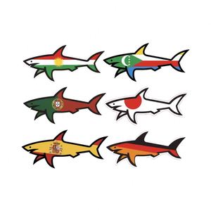 สติกเกอร์ Paul Shark ลายธงปลาฉลามทะเล ดีไซน์น่ารักทันสมัย สไตล์อิตาลี สติกเกอร์ตกแต่ง โลโก้สั่งทำได้ ขายดีปี 2025 - Product Image 3