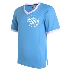 Camiseta de fútbol de OEM para hombre, camiseta de entrenamiento de gimnasio unisex, Camiseta deportiva informal que absorbe la humedad - Product Image 3