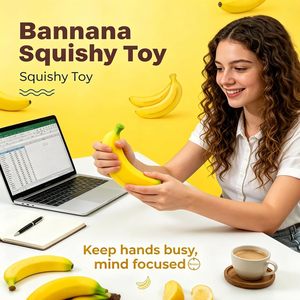 Tendance Jumbo Kawaii Doux Fruit Géant Squishies Banane-Style Squeeze Jouets Soulagement Du Stress Slow Rising Squishies Fidget Toys 14 Ans - Product Image 4