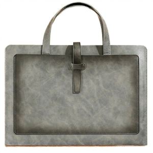 Custom Logo A4 Organizer Bag - Executive Leather <b>Document</b> <b>Holder</b> with Handle for Promotional Events - Product Image 4