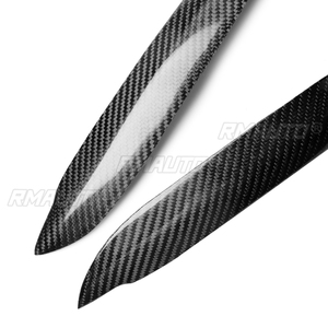 1 par de cubiertas decorativas para faros delanteros de coche, de fibra de carbono real, para BMW E81 E82 E87 E88 128i 135i 2004-2011, accesorios para coche - Product Image 3