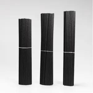 Customized Size Black Reed Diffuser Sticks 3mm Aroma Scented Oil Rattan Reed Diffuser Sticks 20mm 25mm Length