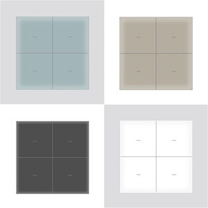 Ánh sáng thông minh chuyển đổi điện 4 gang tự động hóa nhà anh tiêu chuẩn agfrosted Glass tuya ZigBee chuyển đổi app điều khiển từ xa Google Alexa - Product Image 1