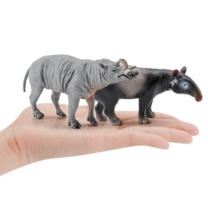 Modelli di animali in minima pericenza della fauna tropicale, come tapiri e porpoise, per esportazioni transfrontaliere Xinhen, simulazione di foresta statica. - Product Image 5