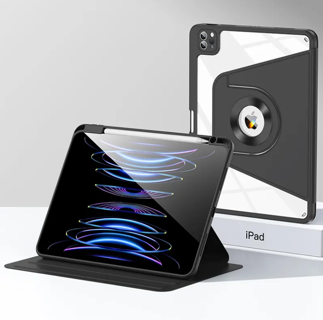 360 Rotate Flip Smart Stand Pu Leather Tablet Cover Case for Ipad 10.2 7th/8th/9th for Ipad Air4/5 10.9 Inch Pro 11