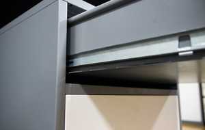 Meuble de bureau : Meuble de rangement sous bureau demi-hauteur en acier avec tiroirs - Product Image 5