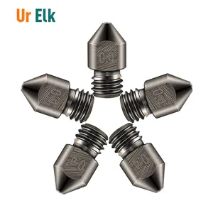 UR Elk 3D Phụ kiện máy in đầu đùn 0.4mm thép cứng MK8 vòi phun Phụ tùng máy in 3D