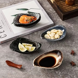 הסיטונאי 5 אינץ 'יפני רטרו קרמיקה פורצלן קינוח מלון סושי צלחת צלחת מלון Dinnerware - Product Image 3