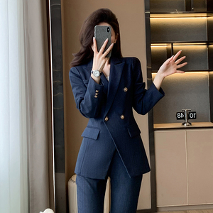 专业女式工作服秋冬女神扇装配经理干练西装外套优雅气质春夏 - Product Image 5
