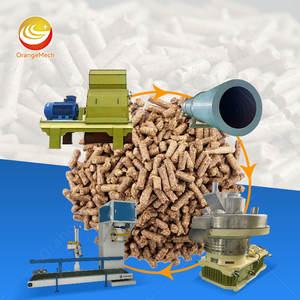 Chaîne de production de granulés de bois ORME personnalisée pour la fabrication de palettes en sciure de bois et de paille, avec moulin à granulés de copeaux de bois - Product Image 1