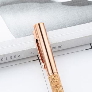 Rose Gold Twist Metal Ballpoint <b>Pen</b> With Natural Cork Grip Eco Friendly Sustainable Executive <b>Pen</b> Custom Logo - Product Image 3