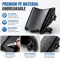 MIANA - Tablero de Números para Motocross, Protector Frontal de Plástico para Surron Light Bee Ebike, Accesorios de Modificación para Motocicletas