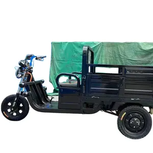 High Quality Electric Tricycle with carriage for adults farm use cargo motorcycle with front cab cargo electric scooter