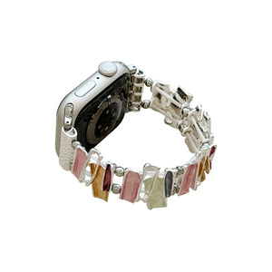 <span class=keywords><strong>Correa</strong></span> de Reloj de Cadena Elástica de Metal Colorida de Moda para IWatch 9/8/7, Correas de Reloj de Pulsera de Lujo para Mujer para <span class=keywords><strong>Apple</strong></span> <span class=keywords><strong>Watch</strong></span> 42/44/45/49 - Product Image 6