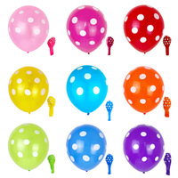 Ballon en latex à pois de 2,8 g et 12 pouces, gonflable à l'hélium, vente en gros, pour décorations d'anniversaire d'enfants, de mariage et de remise de diplôme