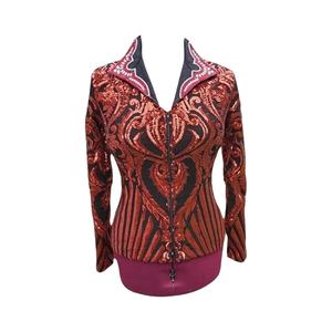 Veste de spectacle en nylon personnalisée en usine équestre pour dames et hommes vêtements de sport pour l'équitation Style occidental - Product Image 6