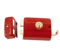Keyless & 3 Key Security Rim Lock Cylinder Manufacturers Wholesale for South America Market Red Color