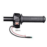 Moteur sans balais puissant 12000W en aluminium pour moto tout-terrain électrique, avec accélérateur rotatif à double capteur Hall programmable 79 positions, pièces de vélo