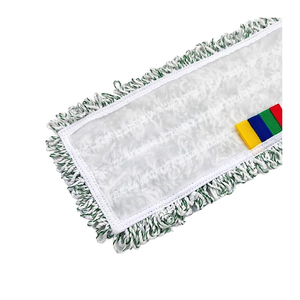 Prix d'usine vadrouilles à touffeter industrielles douces nettoyage des sols tampon de vadrouille <span class=keywords><strong>velcro</strong></span> plat en microfibre - Product Image 5