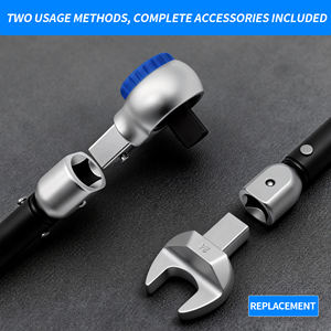 Clé dynamométrique <span class=keywords><strong>à</strong></span> tête interchangeable 12 pièces, clé dynamométrique préréglée réglable de haute précision, <span class=keywords><strong>douille</strong></span> de clé dynamométrique pour amortisseur - Product Image 4