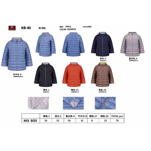 Veste légère en coton réversible pour femmes grandes tailles HDJ Plus Size KB-40 - Product Image 1