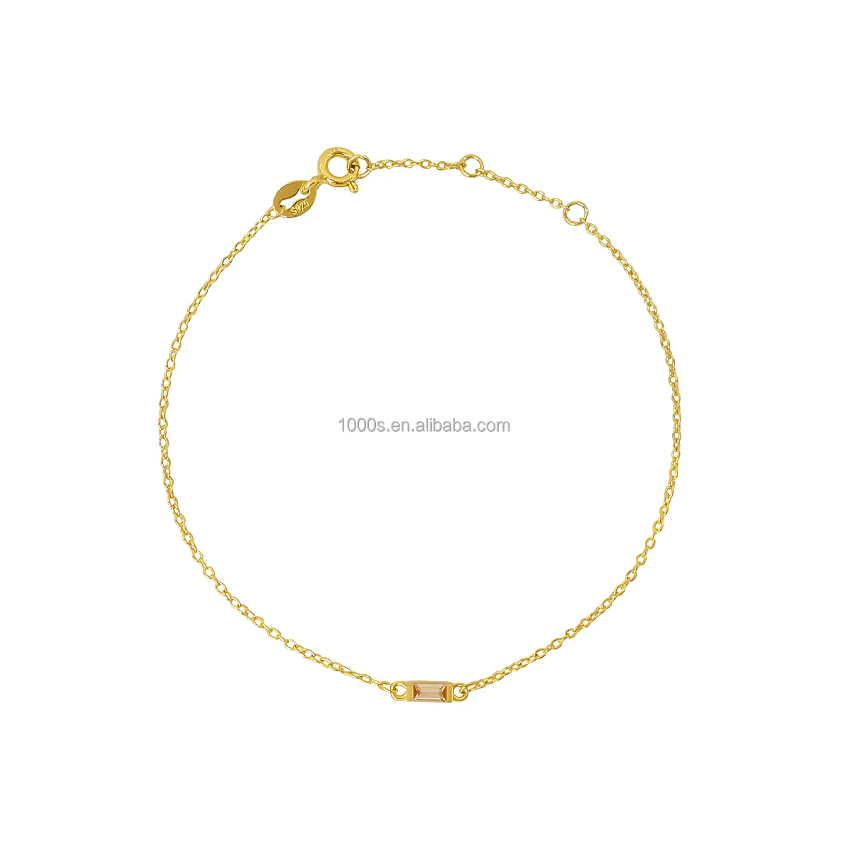 Sterlingsilber 925 mit Geburtstag-Stein-Armbänder DIY Sternzeichenstein Modeschmuck für Damen anpassbar 9K 14K 18K Gold