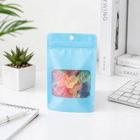 Sacs personnalisés en aluminium laminé imprimé avec fermeture éclair à fond plat, mini pochettes pour boucles d'oreilles, sacs en plastique avec logos, sacs personnalisés en plastique