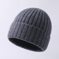Bonnet tricoté à double couche pour femme adulte, motif à pois, collection automne/hiver, chaud, style décontracté, vente en gros, personnalisation