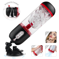 S-hande Masturbateur masculin vibrant à 9 modes, stimulation trilingue, 3 modes de succion, godet de masturbation, jouet sexuel pour hommes