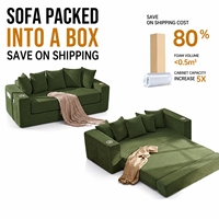 Vakuumkomprimiertes Schlafsofa, wandelbares, faltbares Schlafsofa, platzsparendes Sofa für das Wohnzimmer