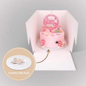 Cakebon Reciclável Food Safe Paperboard Cake Boxes Boards-<span class=keywords><strong>8</strong></span> Inch Branco (1 pacote)-Design de janela para aniversários casamentos festas - Product Image 3