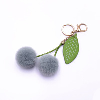 Pluche fruit zachte lichte sleutelhanger autosleutelhanger schattige kersen tas sleutelhanger pluche cartoon hanger creatieve accessoires