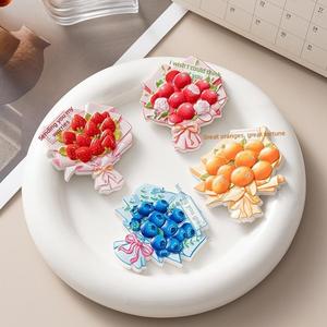 Bouquet di fiori in resina all'ingrosso dalla fabbrica, adesivi magnetici per frigorifero, cibo e giochi, curiosi e interessanti, aree panoramiche - Product Image 4